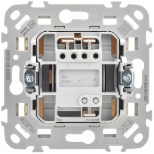 FLITE Выключатель 1-клавишный 10А ВС11-1-0-ФлСл сливочный IEK