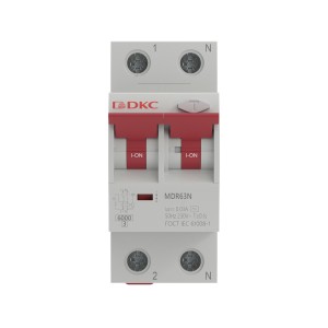 Дифавтомат YON max типа MDR, 1P+N, 10mA, 10A, хар-ка C, 6kA, тип А DKC