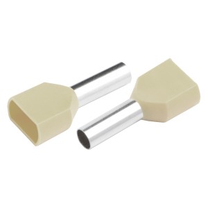 Наконечник-гильза General НШВИ(2) GNGI-E2-2x10-14-50 Слоновая кость, 50 штук