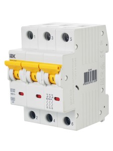 KARAT Автоматический выключатель ВА47-60M 3P D 32А 6кА IEK