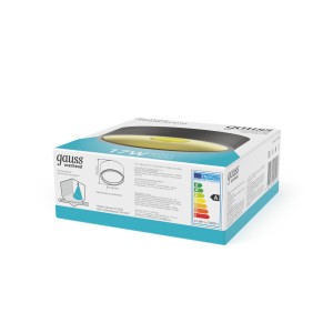 Светильник Gauss Overhead накл цил 17W 1100lm 4000K 170-240V IP20 140*50мм черный золото LED 1/30