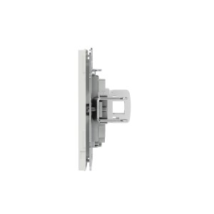 Компьютерная розетка RJ-45 без шторки, кат.6А одинарная,KANT, белый песок DKC