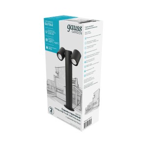 Светильник садово-парковый Gauss Sonata ландшафтный столб 2*35W, 2*GU10, 170-240V / 50Hz, IP54 (1/6)