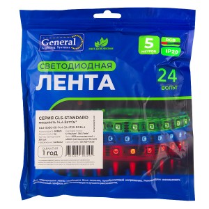 Лента светодиодная GLS-5050-60-14.4-24-IP20-RGB+4