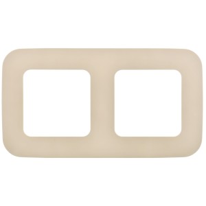 FLITE Рамка 2-местная РУ-2-А-ФлСл сливочный IEK