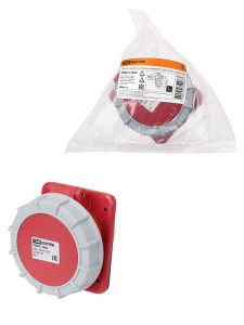 Розетка скрытой установки угловая IP67 63А 3P+PE+N 380В TDM