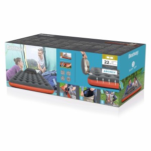 67703 Матрас надувной "Roll & Relax" 152 x 203х 22см с сумкой-насосом BESTWAY