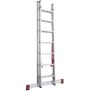 Лестница 2х 7 двухсекционная ал. профессиональная, серия NV322 Новая высота