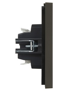 FORTE&PIANO Выключатель 2-клавишный проходной с индикацией 10А FP308 серый IEK