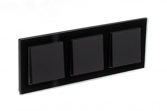 ATLASDESIGN NATURE 3-постовая РАМКА, ОРГАНИЧЕСКОЕ СТЕКЛО ЧЕРНЫЙ