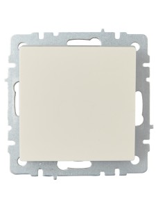 BRITE Выключатель 1-клавишный перекрестный 10А ВС10-1-3-БрКр бежевый IEK