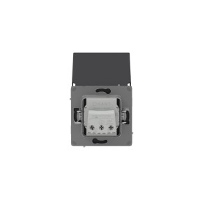 Розетка силовая, 2P+E, с з/ш, с крышкой, IP44, KANT, черный уголь DKC