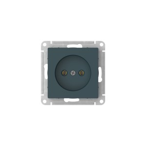 ATLASDESIGN РОЗЕТКА без заземления без шторок, 16А, мех., быстрозажим. клем., ИЗУМРУД