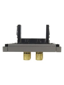 FORTE&PIANO Аудиорозетка 4-местная FP539 сталь IEK