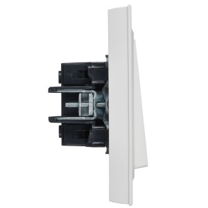 BRITE Выключатель 2-клавишный 10А ВС10-2-0-БрАБ арктический белый IEK