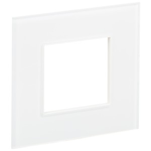 SKANDY Рамка 1-местная SK-F21W стекло арктический белый IEK