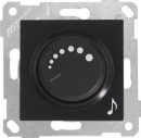 Rita - Аудиорегулятор , поворотный, черный мат