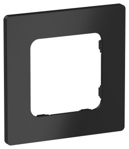 FLITE Рамка 1-местная РУ-1-К-ФлЧ черный IEK