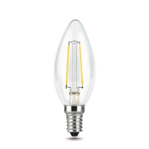 Лампа Gauss Filament Свеча 5W 420lm 2700К Е14 LED 1/10/50