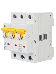 KARAT Автоматический выключатель ВА47-60M 3P C 16А 6кА IEK