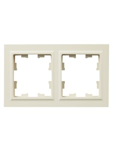 BRITE Рамка 2-местная IP44 РУ-2-БрКр-44 бежевый IEK