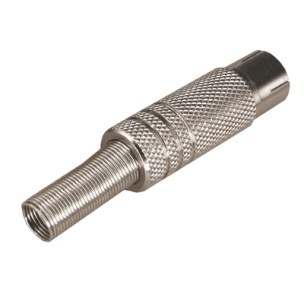 TV-разъем гнездо никелированный c пружиной REXANT