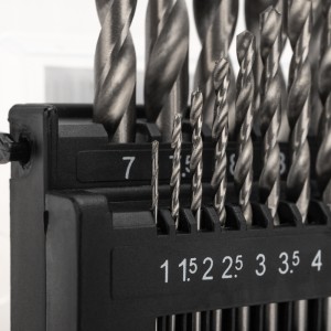 Набор сверл по металлу, 1-10мм (через 0,5мм), HSS 4241, цилиндрический хвостовик, 19 шт. KRANZ