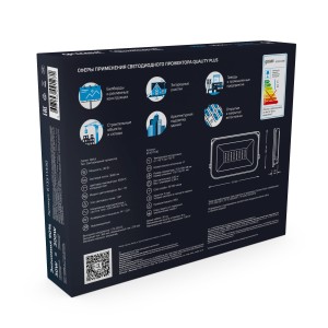 Прожектор Gauss Qplus 30W 3600lm 6500K 175-265V IP65 черный LED 1/10