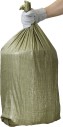 Строительные мусорные мешки STAYER 105х55 см, 80л (40 кг), 10шт, плетёные хозяйственные, зеленые,  HEAVE DUTY