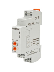 Реле времени RS-TS23, 2x1CO, 8A(250VAC), 24_240VAC/DC, 100ms_10min, пуск Y-Δ (звезда-треугольник), 1M