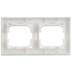 BRITE Рамка 2-местная IP44 РУ-2-БрАБ-44 арктический белый IEK