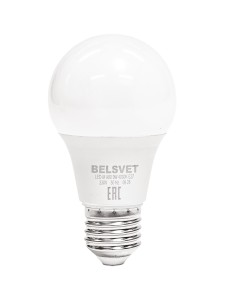 Лампа светодиодная LED-M A60 9 W 4000 К Е27 Belsvet в красочной упаковке