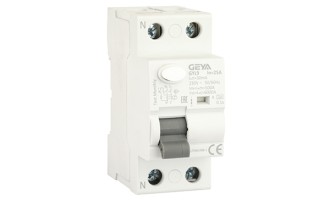 УЗО GYL9-2P-25A-30mA, 2P, 25A, 6 kA, 30mA, тип A, 2M