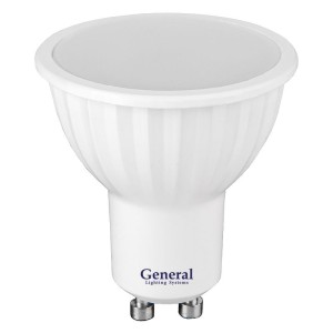 Лампа светодиодная GLDEN-MR16-B-7-230-GU10-3000.