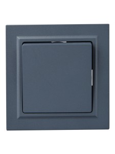 BRITE Выключатель 1-клавишный 10А в сборе ВСР10-1-0-БрМ маренго IEK