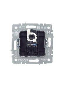 BRITE Розетка компьютерная RJ45 кат.5E РК10-БрЖ жемчуг IEK